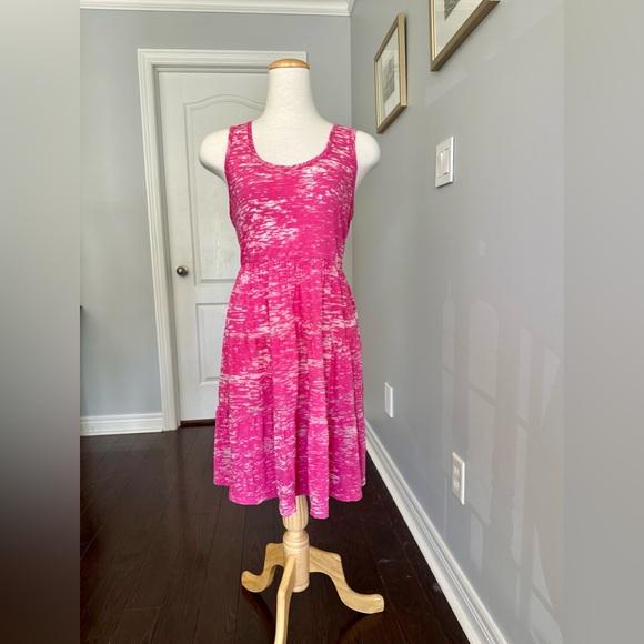 BAYO Pink Sleeveless Fit and Flare Jersey Dress - Large - Picture 2 of 7